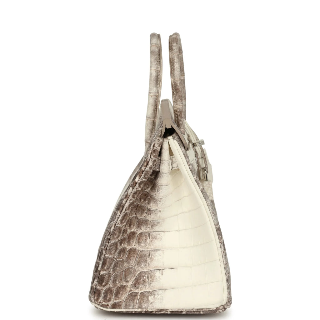Birkin 25 Himalaya Crocodile-Inspired Luxury Handbag