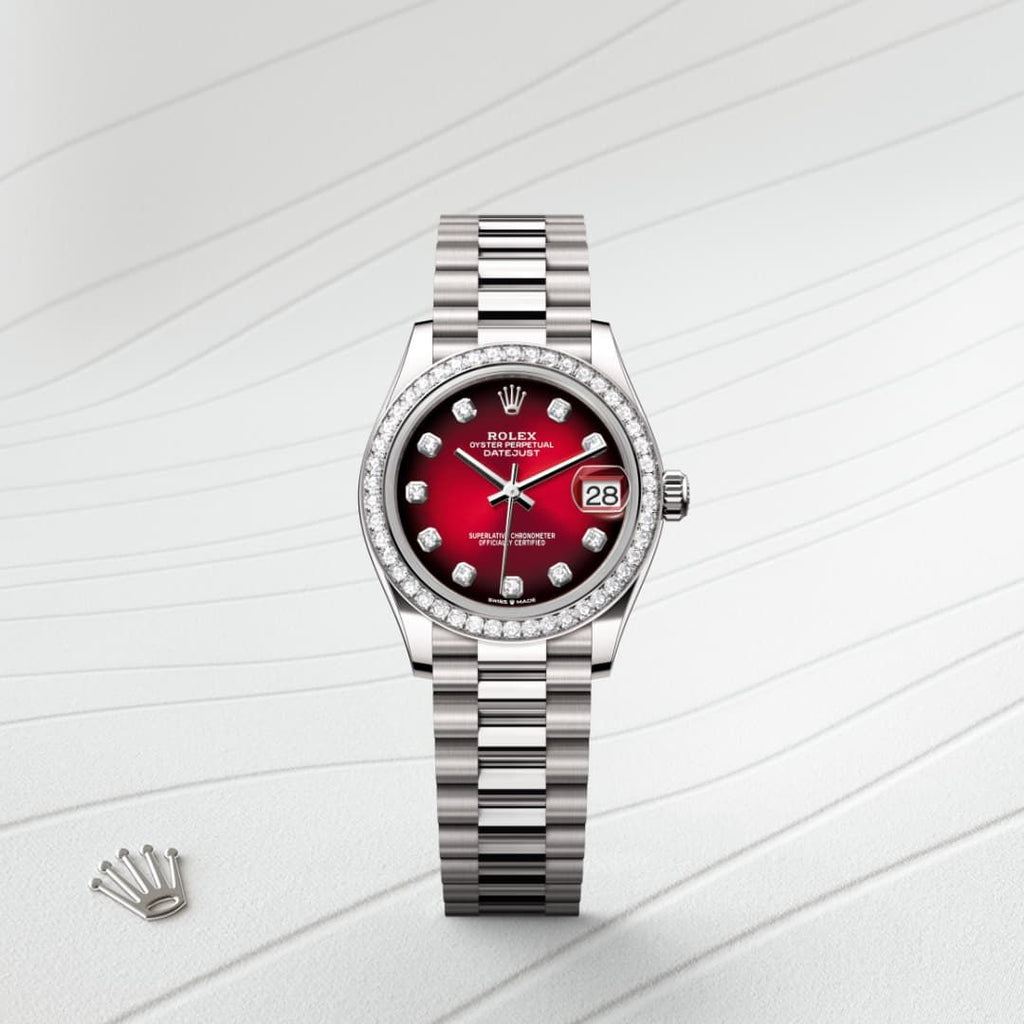 RLX Datejust 31 Red Ombré Diamond-Inspired Automatic Watch