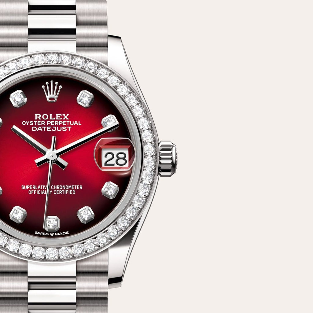 RLX Datejust 31 Red Ombré Diamond-Inspired Automatic Watch